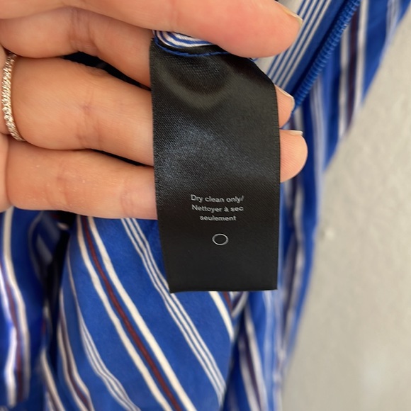 Rag & Bone 100% Silk Red, White, and Blue Striped Felix Wrap Jumpsuit - Picture 15 of 16